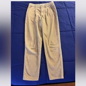 Hollister Beige Corduroy Ultra High Rise Pants